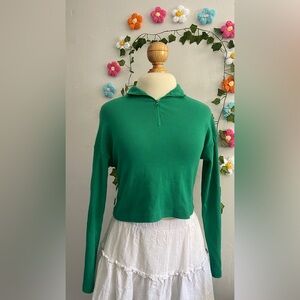 Garage Green Quarter zip long sleeve